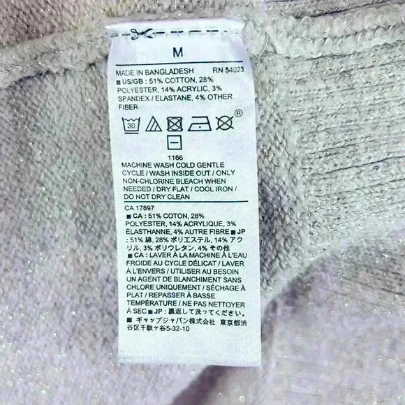 Banana Republic Sweater Light Cream / Gold Fleck Women’s Medium V Neck - Picture 4 of 6